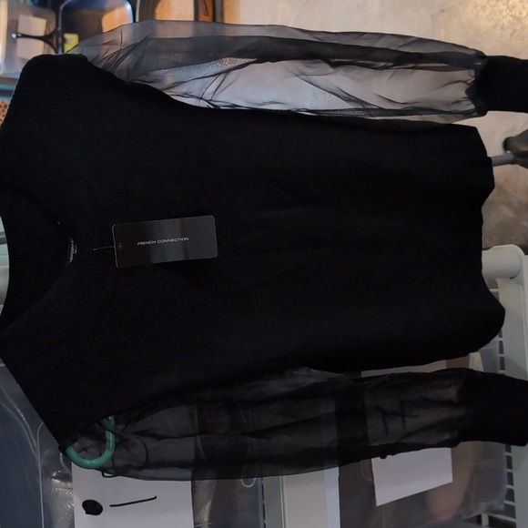 French Connection Charcoal Ribbed Sweater - Picture 3 of 5